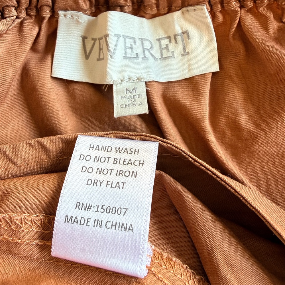 Veveret Chic Brown A-Line Women's Skirt - Picture 3 of 6